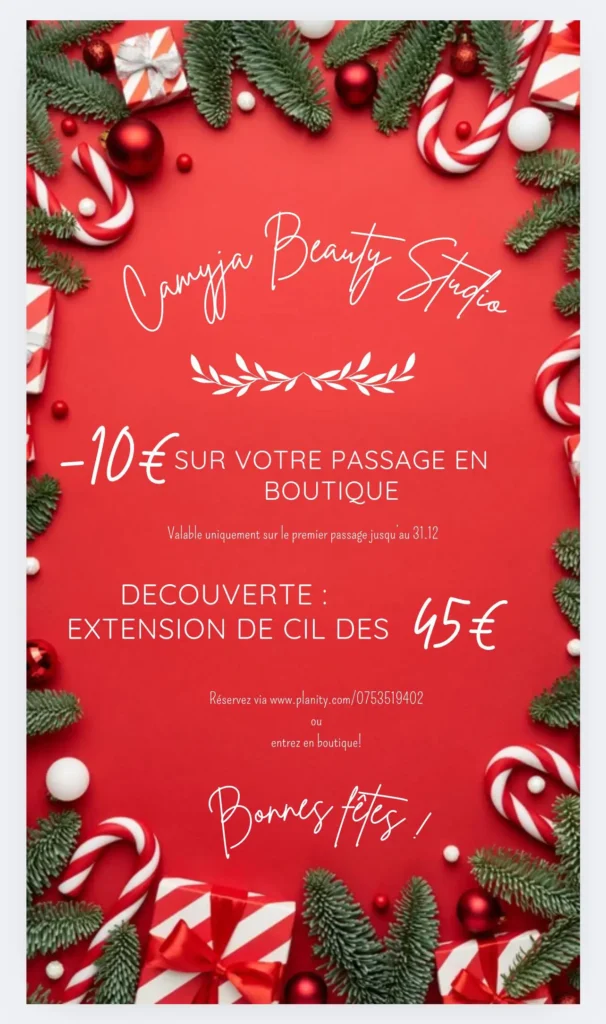 popup camyja fêtes de noel